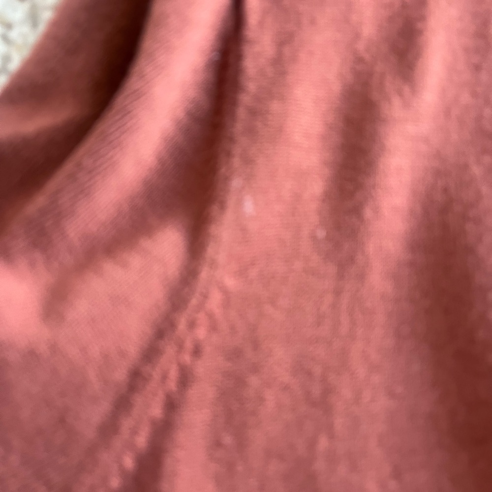 Time and Tru Ribbed Rust Orange Sweater - Picture 7 of 7